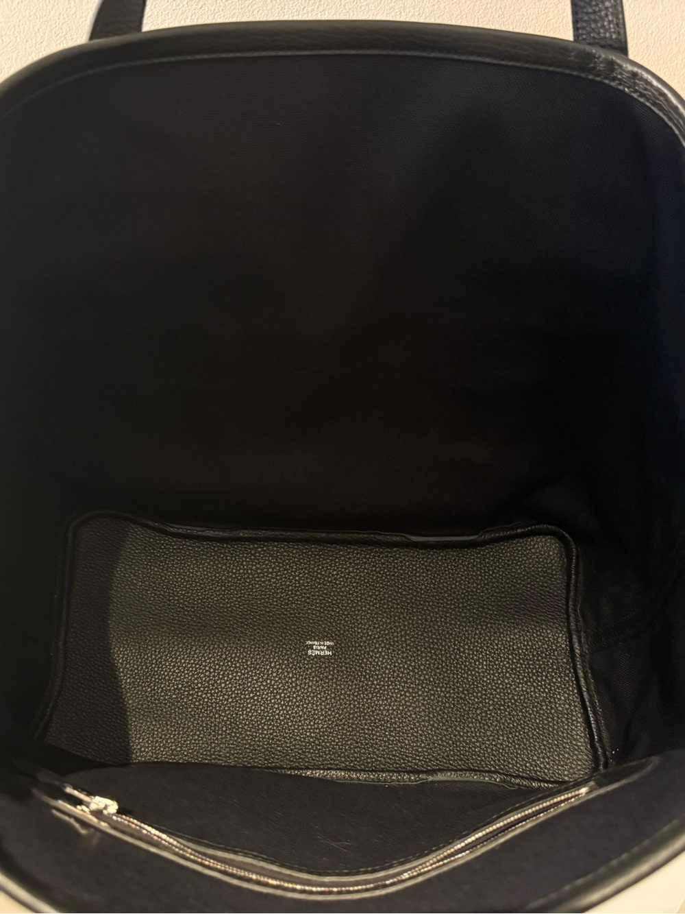 HERMES Pursangle Tote Black Mint Excellent Condition with dustbag - Picture 7 of 11